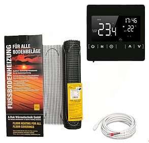 Мат для теплої підлоги Arnold Rak Standart FH-EC 2107 (0,75 м2) з терморегулятором Ecoset 1822, фото 1