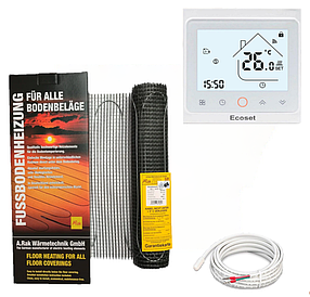 Мат для теплої підлоги Arnold Rak Standart FH-EC 2115 (1,5 м2) з терморегулятором Ecoset AC603H WIFI