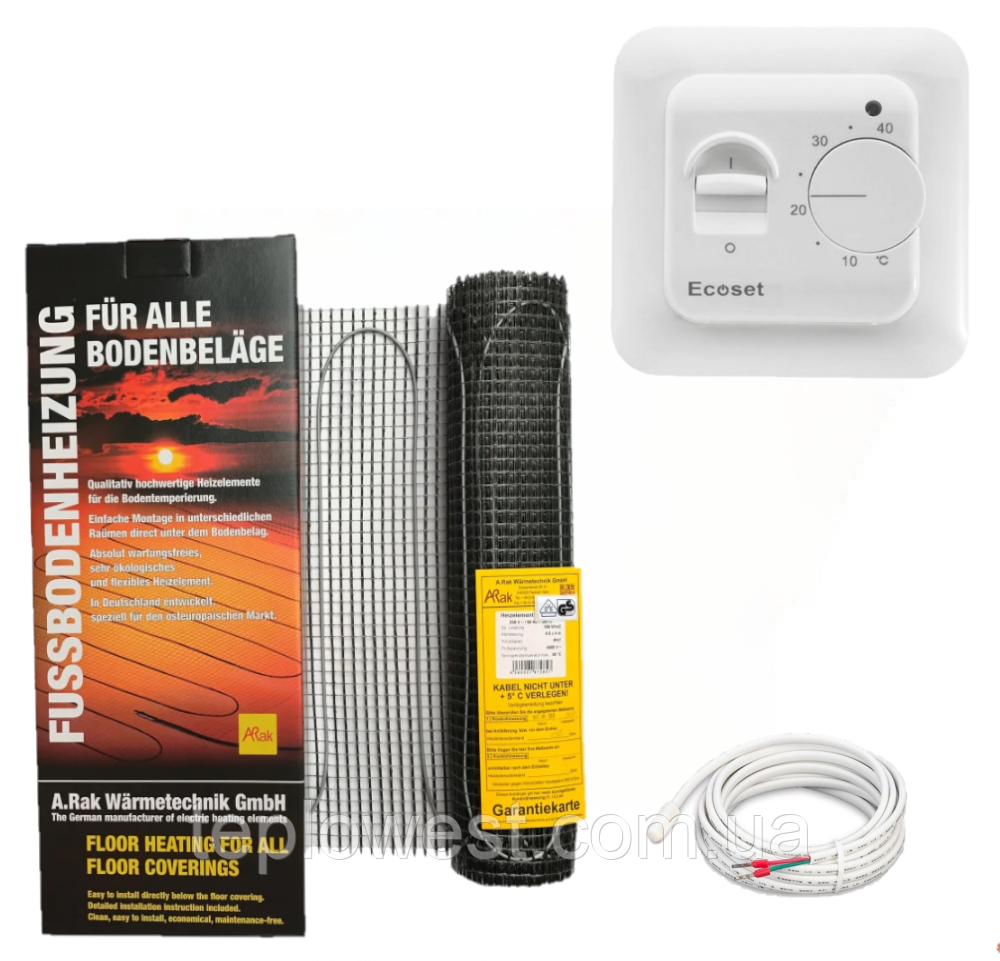 Мат для теплої підлоги Arnold Rak Standart FH-EC 2105 (0,5 м2) з терморегулятором RTC 70.26