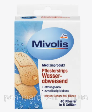 Пластирі водостійкі Mivolis 40шт, фото 1