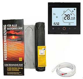 Мат для теплої підлоги Arnold Rak Standart FH-EC 2180 (8,0 м2) з терморегулятором Ecoset AC603H WIFI