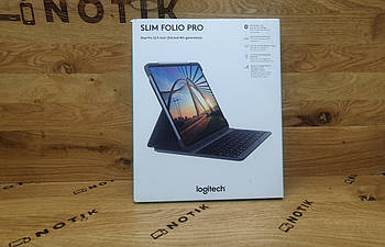 Чохол-клавіатура Logitech SLIM FOLIO PRO для iPad Pro 12.9" (3-те та 4-те покоління) (920-009703) Новий
