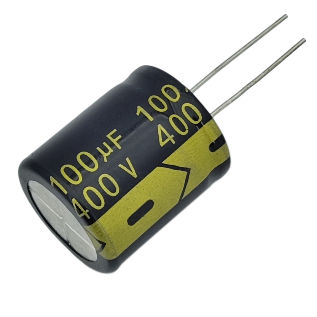 Конденсатор електролітичний HE 100uF 400V 22*25 105C 5000Hr [Long Life]