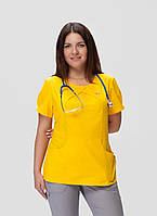 Медицинская куртка Кейси (легкая ткань) Желтый