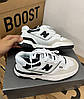 Чоловічі та жіночі кросівки New balance 550 White Black Нью Беланс 550 білі шкіра замш демісезон Китай, фото 7
