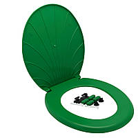Сидіння для унітаза "Мушля" зелене