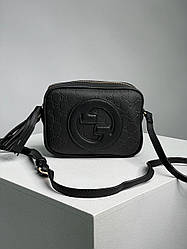 Жіноча сумка Гуччі чорна Gucci Blondie Small Shoulder Bag Total Black