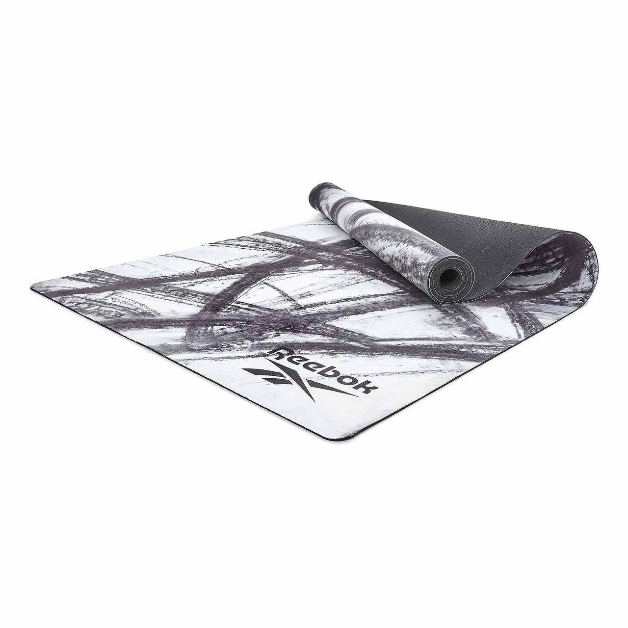 Килимок для йоги Reebok Natural Rubber Yoga Mat 183x61x0.32 см (RAYG-11080OM) Charcoal, фото 1