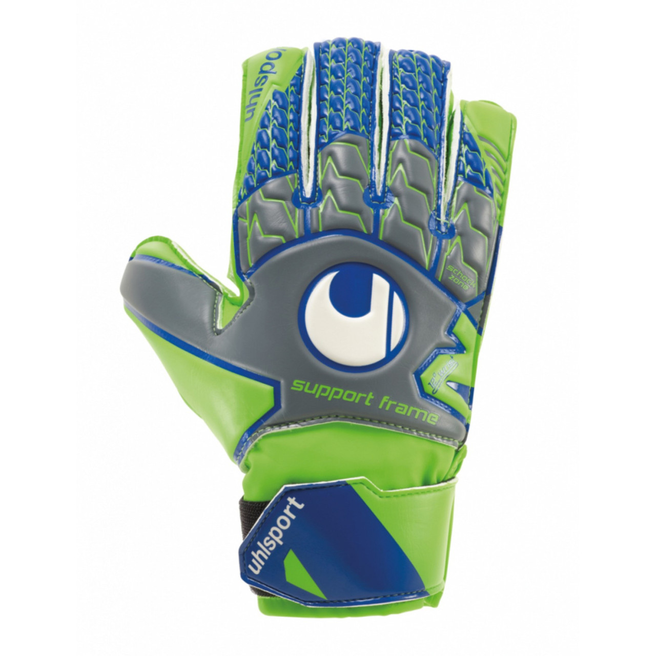 Вратарские перчатки Uhlsport Tensiongreen Soft SF Junior Size 4 Green/Blue - фото 1 - id-p1943405457