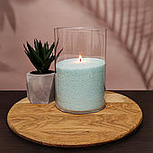 Бірюзовий пальмовий віск для насипної свічки 1 кг + 1 м фітіля, гранульований. Пісочні свічки у гранулах.