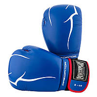 Боксерские перчатки на 8 унций PowerPlay 3018 Jaguar Синие