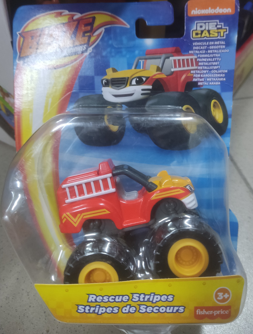 Машинка металева Blaze Вспиш and The monster machines Rescue stripes CGF20/GYC99 оригінальна іграшка