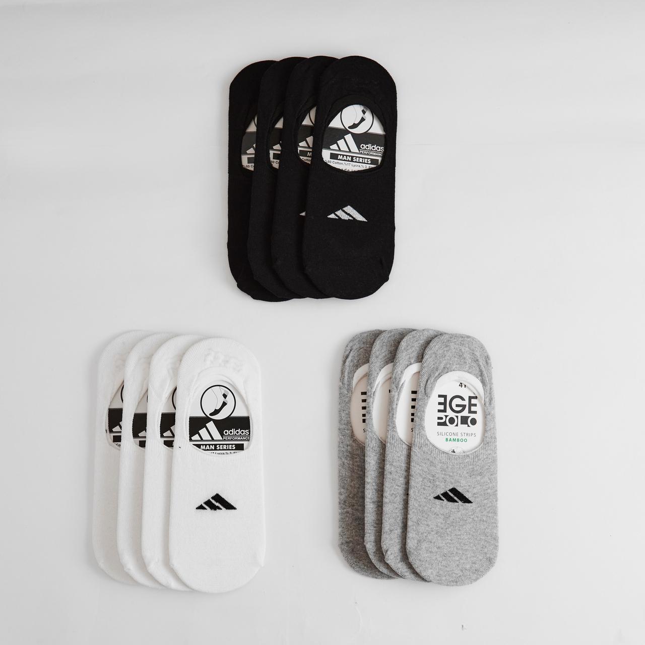 Шкарпетки підслідники чоловічі жіночі Adidas 12 Пар набір чоловічих низьких шкарпеток слідки чоловічі адідас, фото 1