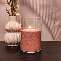 Красный пальмовый воск для насыпной свечи 1 кг + 1 м фитиля, гранулированный. Песочные свечи в гранулах.