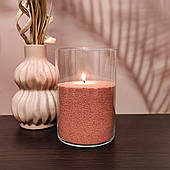 Червоний пальмовий віск для насипної свічки 1 кг + 1 м фітіля, гранульований. Пісочні свічки у гранулах.