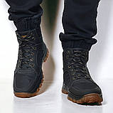 41, 43 р. Черевики чоловічі зимові чорні на хутрі (Клб-110ч), фото 3