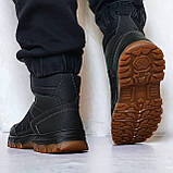 41, 43 р. Черевики чоловічі зимові чорні на хутрі (Клб-110ч), фото 6