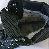 41, 43 р. Черевики чоловічі зимові чорні на хутрі (Клб-110ч), фото 7