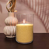Жовтий пальмовий віск для насипної свічки 1 кг + 1 м фітіля, гранульований. Пісочні свічки у гранулах.