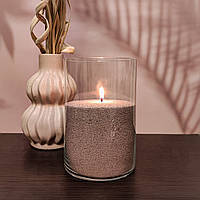 Коричневый пальмовый воск для насыпной свечи 1 кг + 1 м фитиля, гранулированный. Песочные свечи в гранулах.