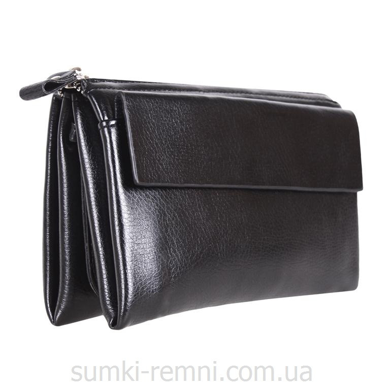 Чоловік клатч зі штучної шкіри 301034 чорний, фото 1