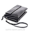 Чоловік клатч зі штучної шкіри 301034 чорний, фото 3