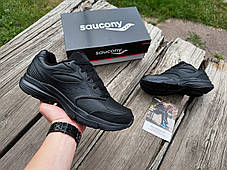 Чоловічі шкіряні кросівки Saucony Integrity Walker 3 40205-2s чорні Оригінал, фото 3
