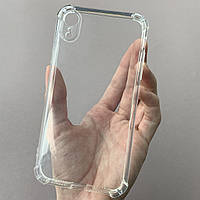 Чехол для iPhone XR противоударный с бронь углами накладка чехол на айфон хр прозрачный