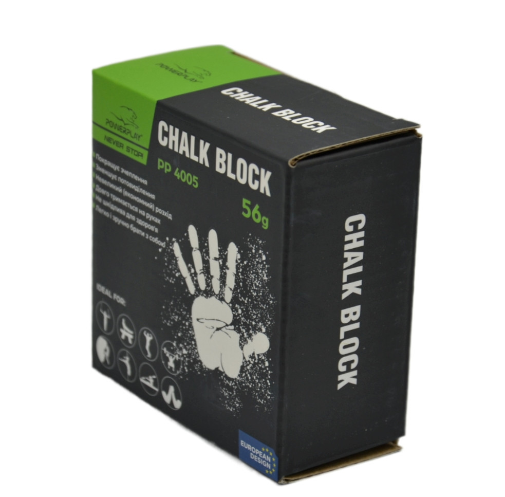 Магнезия-брикет 56г. PowerPlay 4005 Chalk Block | Спортивная магнезия прессованная сухая - фото 8 - id-p1943425541