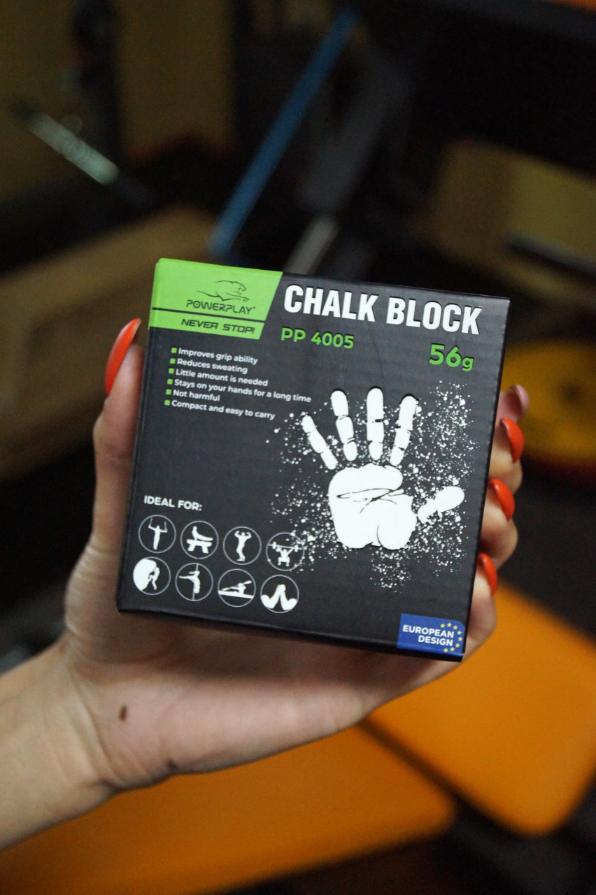Магнезия-брикет 56г. PowerPlay 4005 Chalk Block | Спортивная магнезия прессованная сухая - фото 9 - id-p1943425541