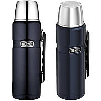 Термос 1.2 литра с ручкой для напитков Thermos "Stainless King" Blue (170020) Нержавеющая сталь