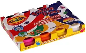 Фарби пальчикові 12 кольорів по 30 мл (360 мл) 7638 Class