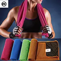 Полотенце бамбуковое WK Sport towel 90x30 см фитнес спортзал йога бег