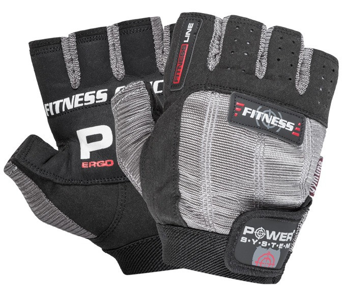 Чоловічі рукавички для фітнесу Power System PS-2300 Fitness Grey/Black XXL