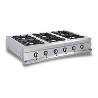 Професійна газова плита на 6 конфорок настільна Gоrkem PSO 60 Туреччина!
