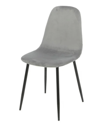 Cтілець Luke чорний каркас/сірий TM Intarsio, фото 1