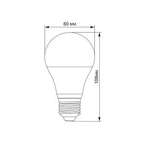 LED лампа Videx Titanum A60 10W E27 4100K TLA6010274, фото 2