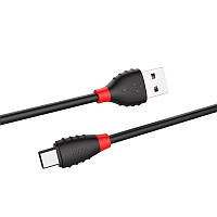 Кабель Usb Type-C HOCO X27 3A 1.2m (круглый) Black