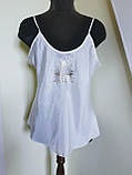 Біла шовкова жіноча сорочка з шовковим нижнім топом  розміри  60 62 64 Giani Forte, фото 5