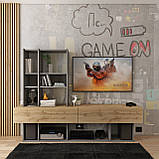 Стінка у вітальню Doros Нота Графіт/Дуб Евок 195х42х147 (44900207), фото 4