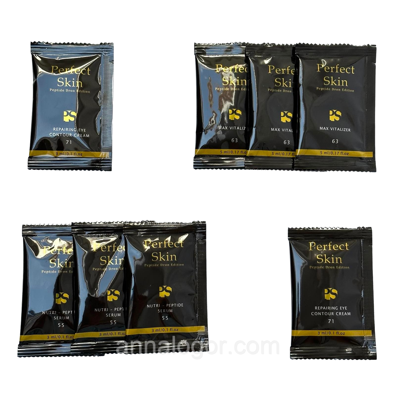 Набір косметики Perfect Skin для Зволоження шкіри обличчя, саше 8 шт.х 5 мл.