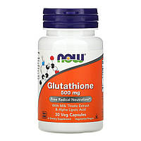 Глутатион Now Foods (Glutathione) 500 мг 30 вегетарианских капсул