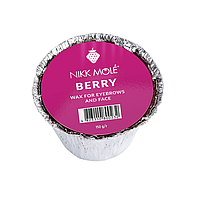 Nikk Mole (Berry) 100гр віск у гранулах для брів та обличчя