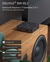 Blitzwolf BW-BL2 Bluetooth аудио RX приемник TX передатчик Aux адаптер