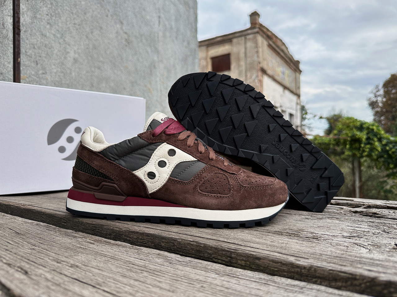 Чоловічі кросівки Saucony Shadow Original 70780-3s Brown коричневі Оригінал
