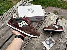 Чоловічі кросівки Saucony Shadow Original 70780-3s Brown коричневі Оригінал, фото 4