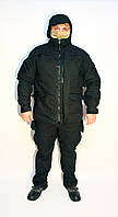 Костюм тактичний чорний, костюм штурмовий, костюм поліція на флісі, гірка на флисе, форма поліція 42