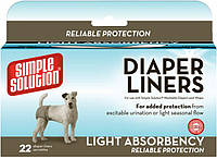 Гигиенические прокладки для животных Simple Solution Disposable Diaper Liners - Flow Light - 22 шт.