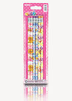Набор карандашей простых Marco "Colorite" HB с резинкой, 6шт, 1000EР- 6BL, для девочек