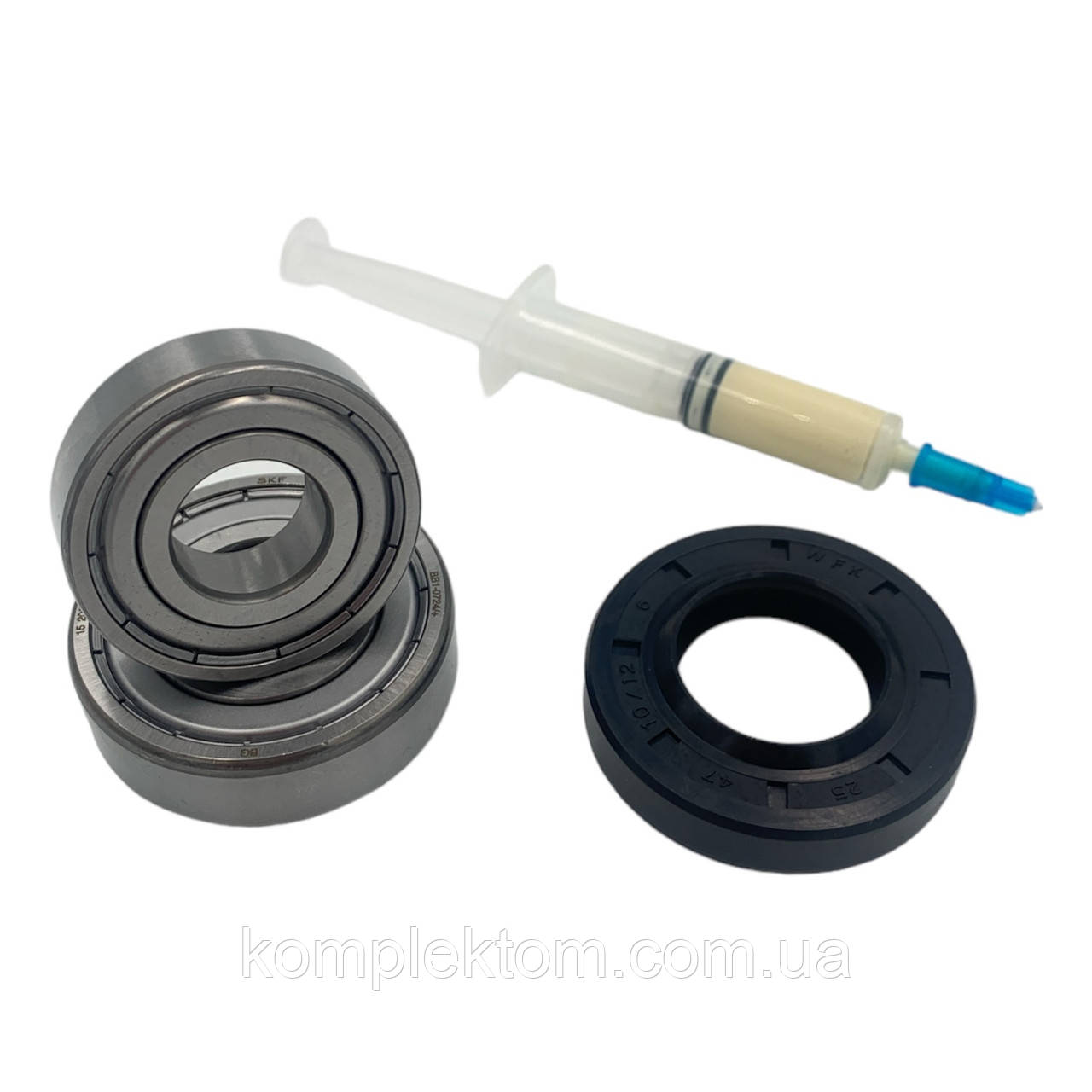 Комплект підшипників SKF і сальник для пральної машини Gorenje (6204+6203+25*47*10/12)